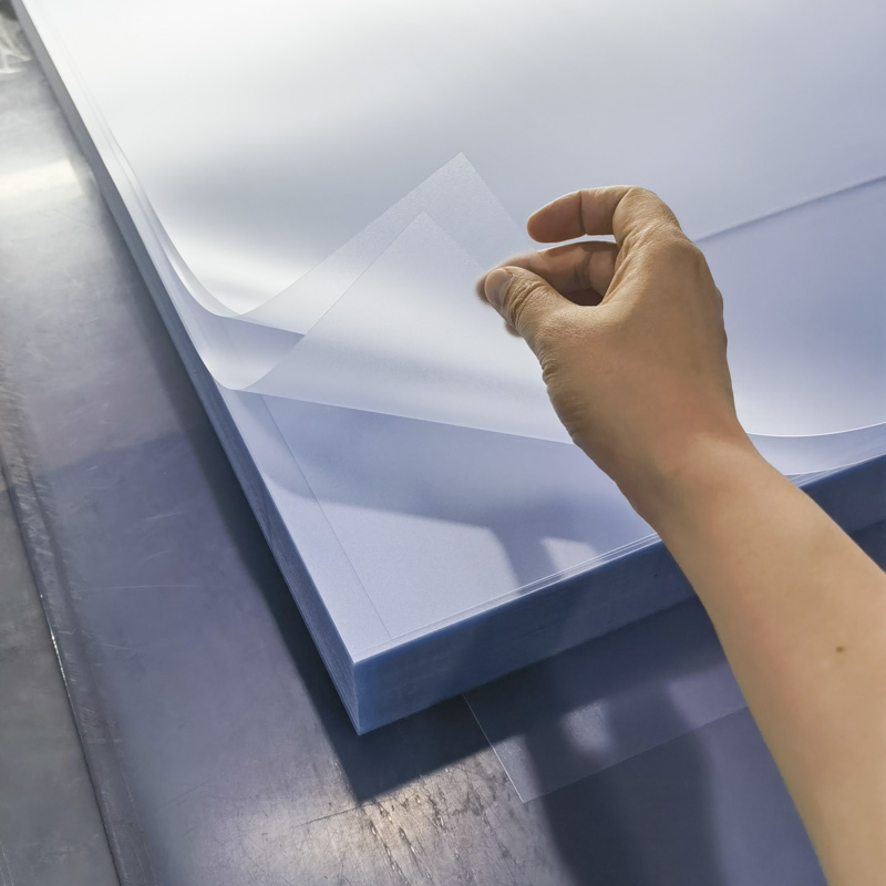 PVC Sheet 0.3mm Rigid Coarse PVC Sheet Customize Size for Printing