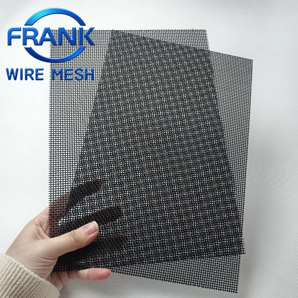 Wind Load Resistance 14 16 Mesh 304 316 Black Stainless Steel Anti Theft Security Screen for High Altitude Equipment Platform Fence