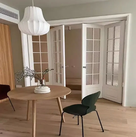 Exterior Bi-Fold Glass Door Slim Frame Aluminum Panels for Minimalist Architectural Projects