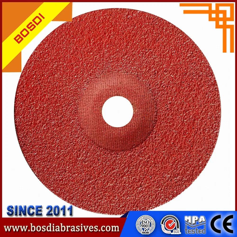Fiber Abrasive Sanding Disc Coated Flexible Disc for Stainless Steel Grinding