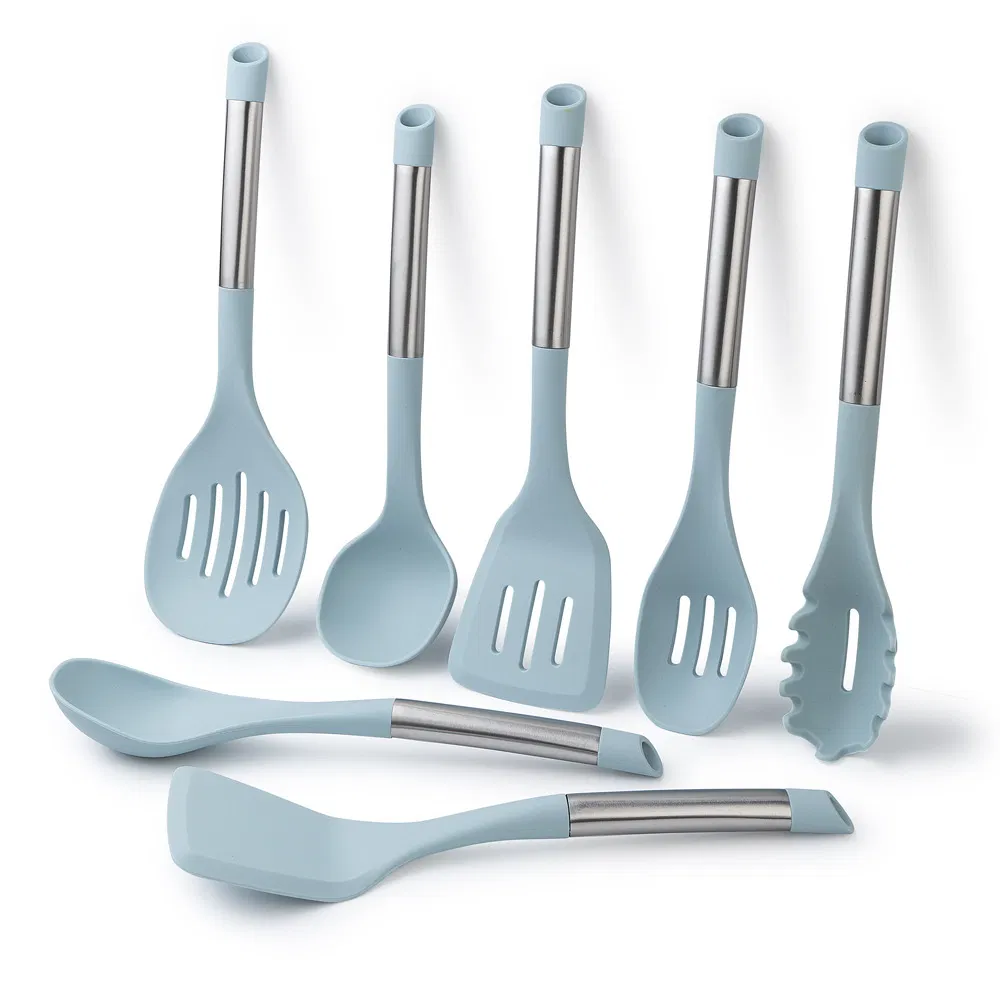 Premium 7-Piece Silicone Kitchen Utensil Set for Effortless Cooking