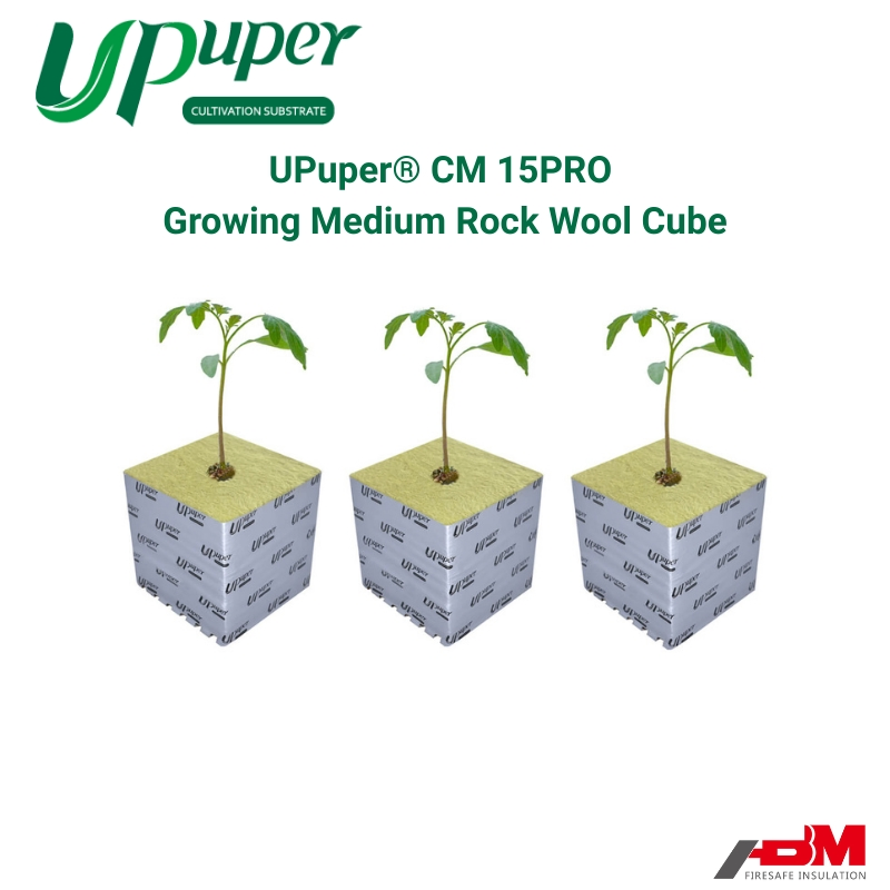 UPuper Rock Wool Growing Media Cube 6X6X6 Inch Growing Substrate Blocks Indoor Planting/Hydroponic/ Rock Wool Growing Medium Cubes for Tomato/Cucumber/Cannabi