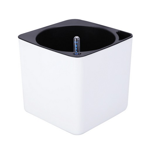 Горшок квадратный с автополивом декоративный с поддоном