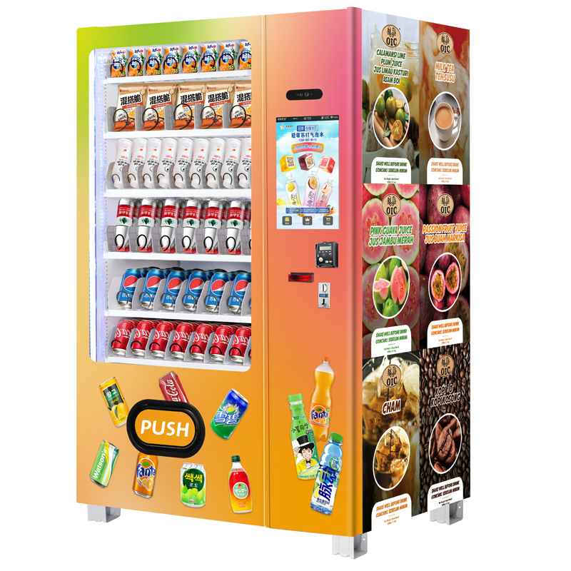 Factory Direct Selling Smart 24 Hours Self Auto Service Bulk Combo Cold Snack and Drink Vending Machine with Touch Screen Commercial Vendor Machine Hotel