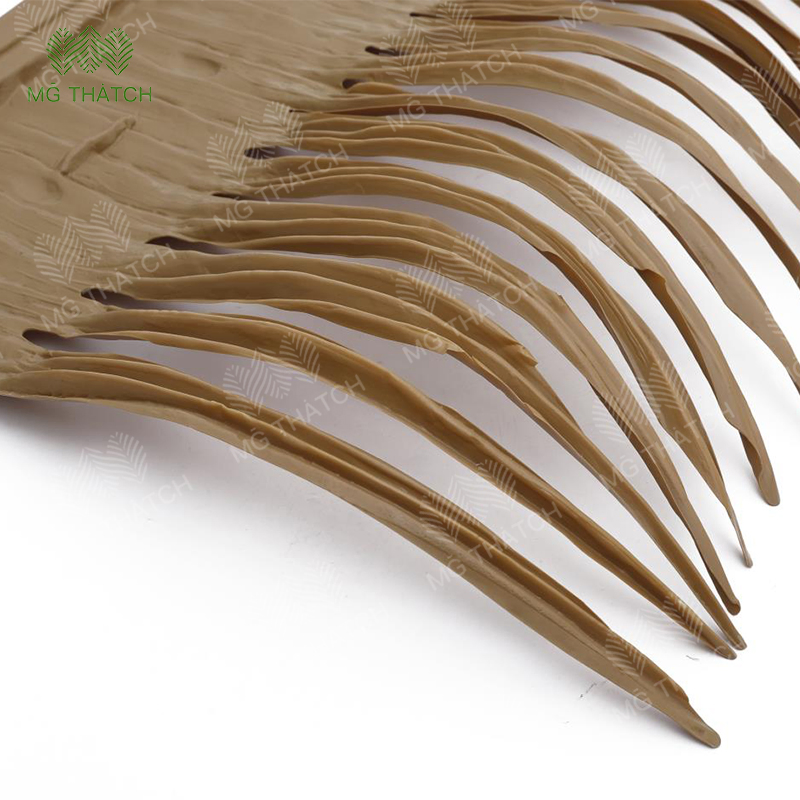 Plastic Artificial Palapa Tiki Thatch Synthetic Chinese Thatch Palms for Roof