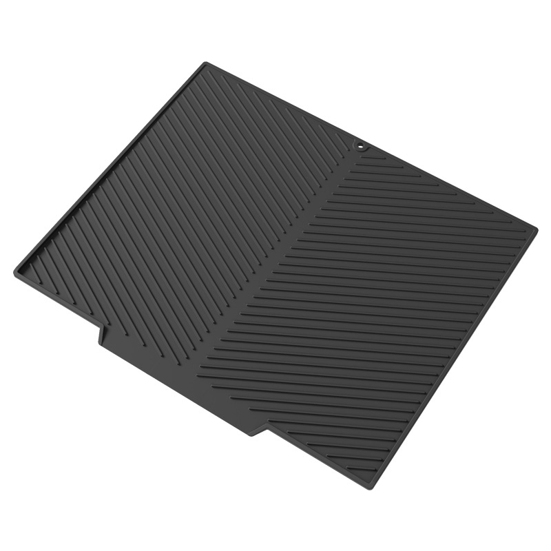 Kitchen Dish Drain Counter Silicone Water Filter Pad Silicone Insulated Asphalt Pad Drying Mat
