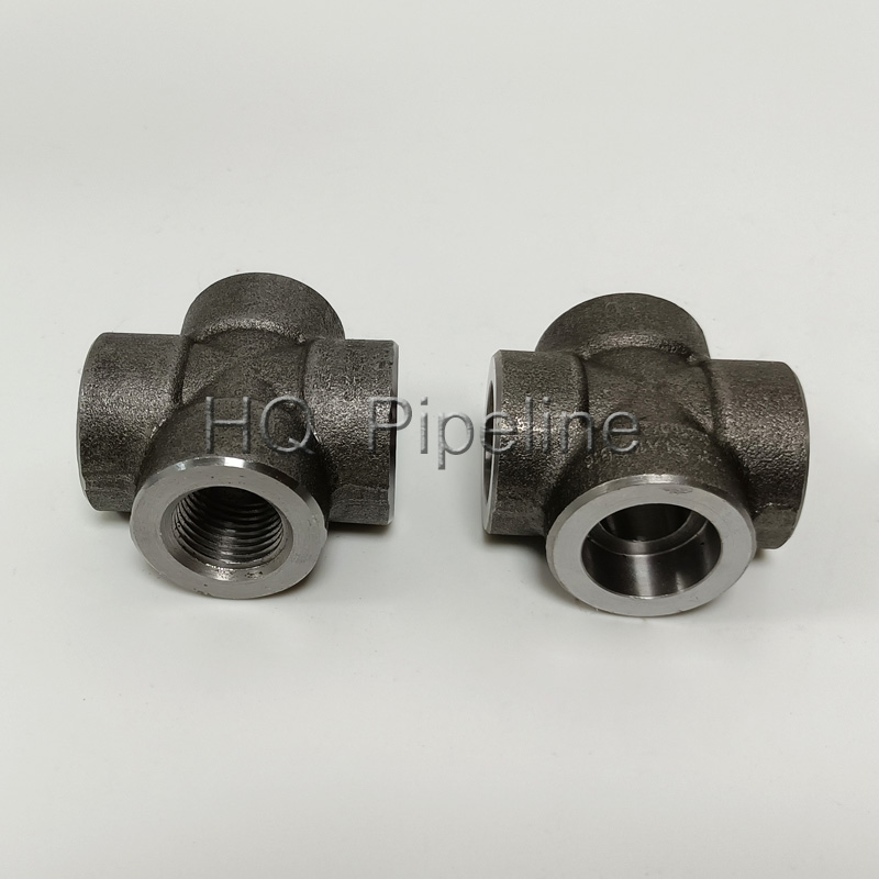High Pressure SS304/SS316L/Stainless Steel Industrial Pipe Fitting Forged Steel Cross