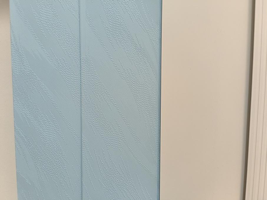 3 1/2 Inches Wholesale PVC Vertical Slats Supply 89mm Arc Slats
