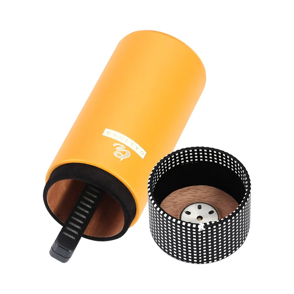 High-End PU Leather Travel Portable Cigarette Humidor Tube Case