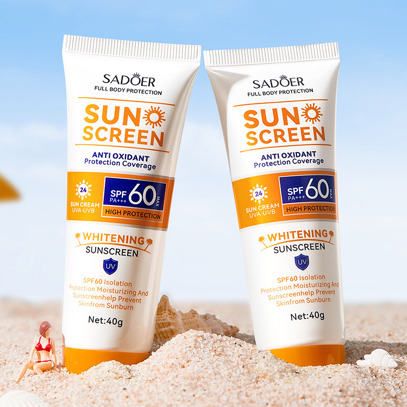 Natural Refreshing Non Greasy High Protection SPF60+Anti Aging Anti UV Post Sun Soothing Whitening Sunscreen