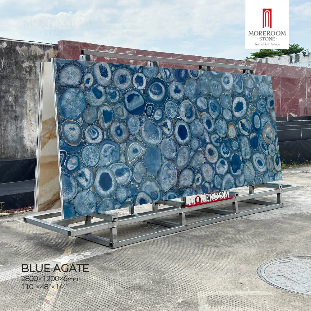 Agate Marble Fusion Backlit Wall Panels and Desk Fronts
