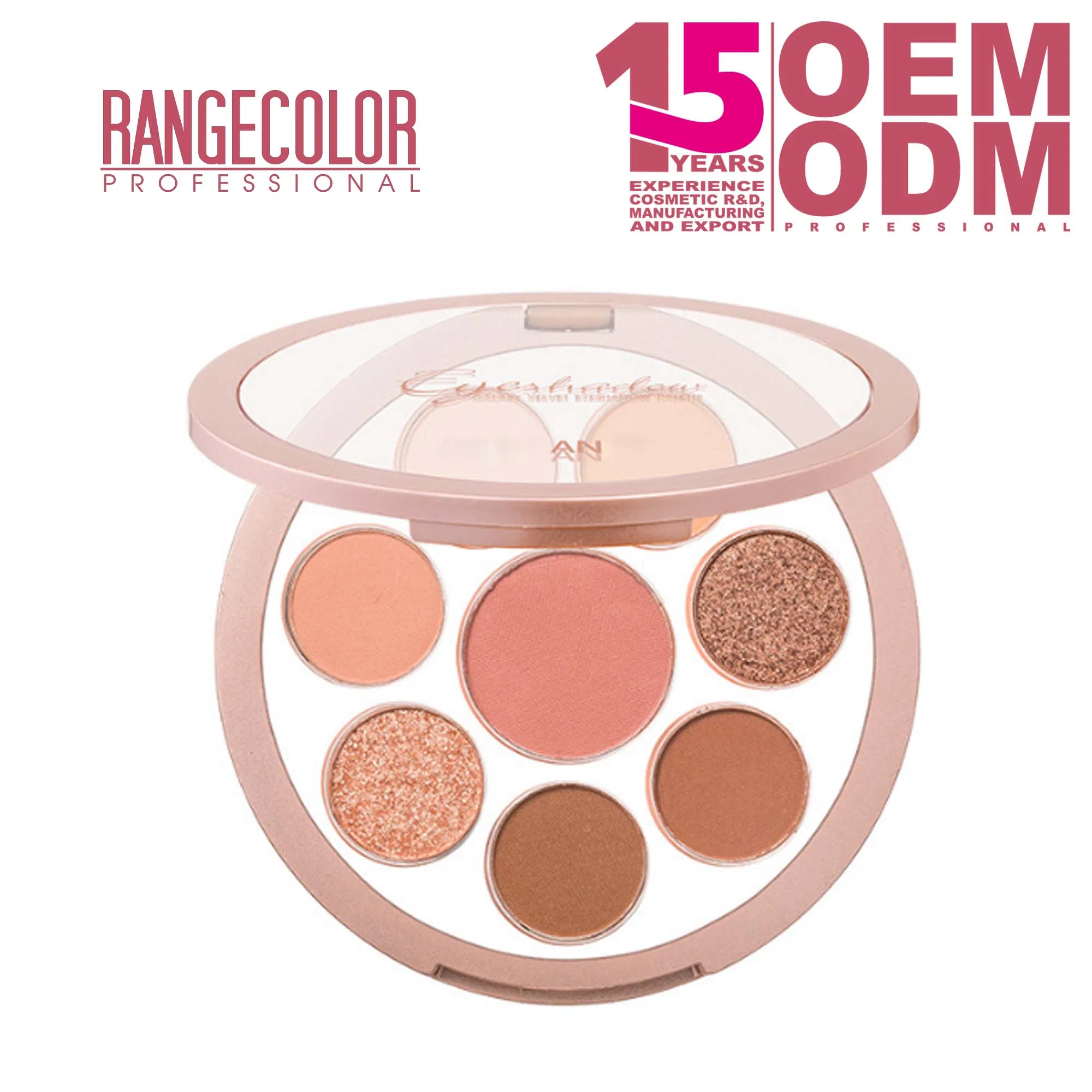 Private Logo ODM & OEM GMPC Color Makeup Eyeshadow Palette Nude Eyeshadow Glitter Matte Waterproof Sweat Proof Eyeshadow