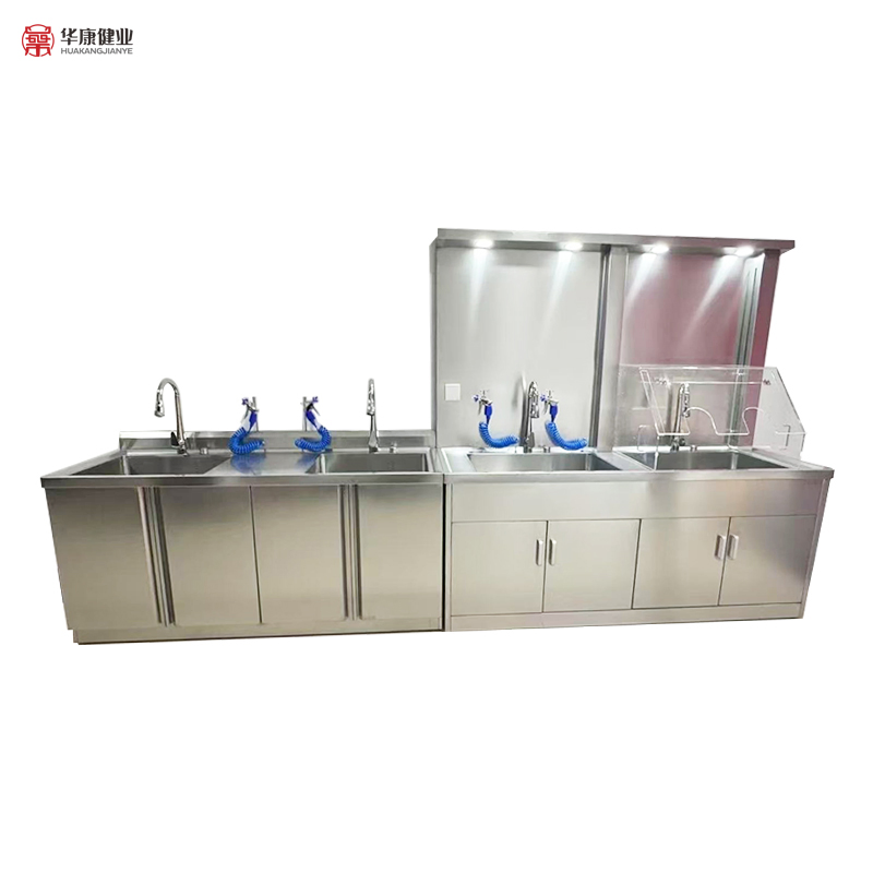 Stainless Steel Cleaning Sink Disinfection Scrub Sink with Water Gun