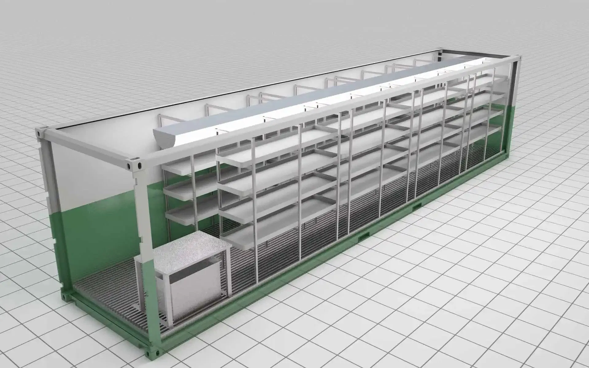 40FT Vertical Hydroponic Growing Farming Container Plant Factory Shipping Container with Intelligent Control System