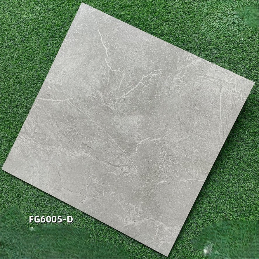 Grey Marble Porcelain Tiles 600*600mm Flooring Wall Tiles Promotion for Kitchen Island Surround