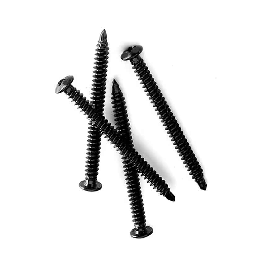 #12 Fastener Black Plated Roofing Self Drilling Screw for PVC Roof Installation