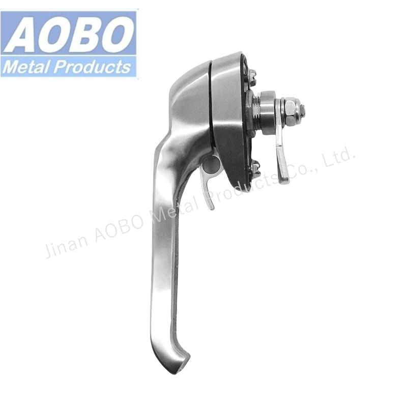 Aobo Heavy Duty Industry Cabinet Door Lock Latch Padlockable L Handle Zinc Alloy Insert Swing Handle with Key