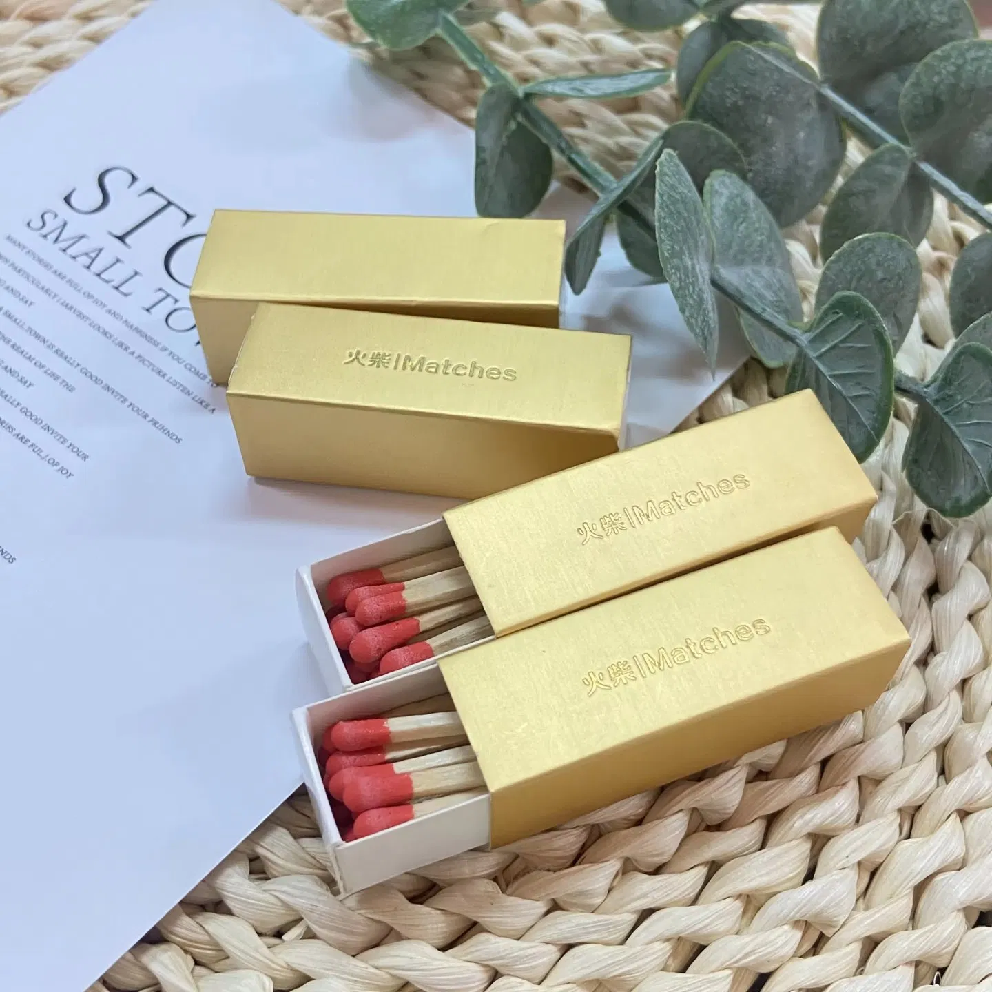 Best Matches Sticks Long Safety Custom Matches Holder Luxury Wooden Tip Packing Personalize Candle Matches