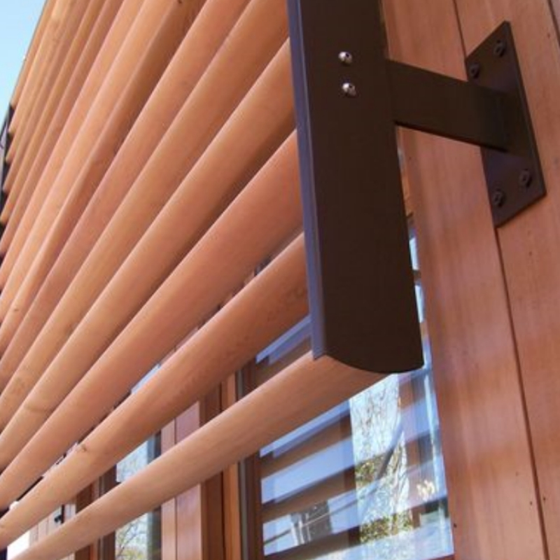 Weatherproof Aluminum Sunshade Louvers for Outdoor Facade Shading and Ventilation