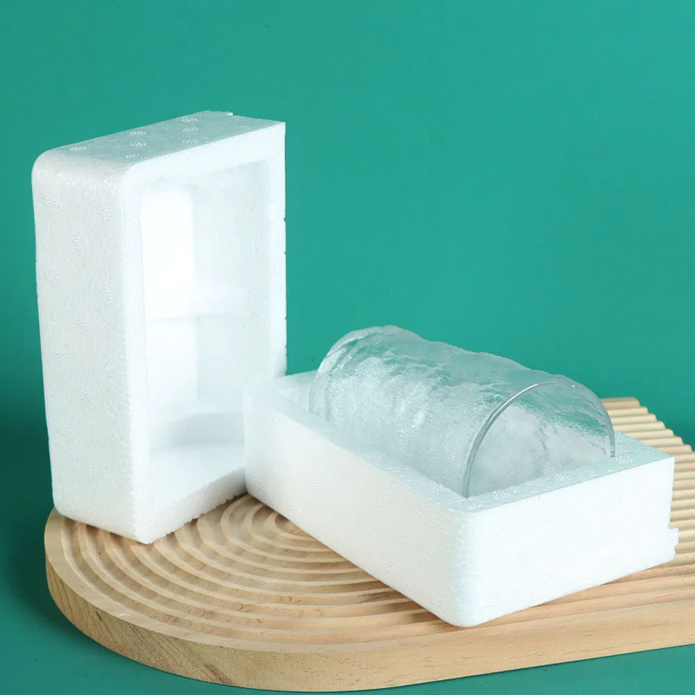 Стеклянная чашка с ледяным узором, 300 мл