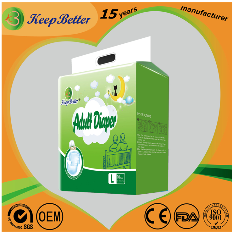 Medical Supply Disposable Incontinence Product Printed Bariatric Adult Diaper OEM Privatelabel Wholesale Premium Quality Thick Absorbent Pant Nappy Brief Diaper