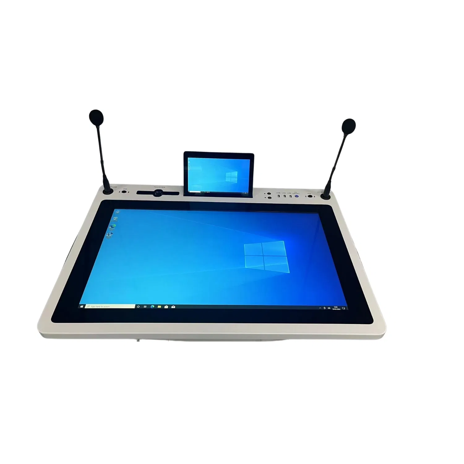 PCAP Touch Screen Smart Digital Speech Podium Lectern Teacher Podium with Electronic lift Stand and 1080P Resolution for Education