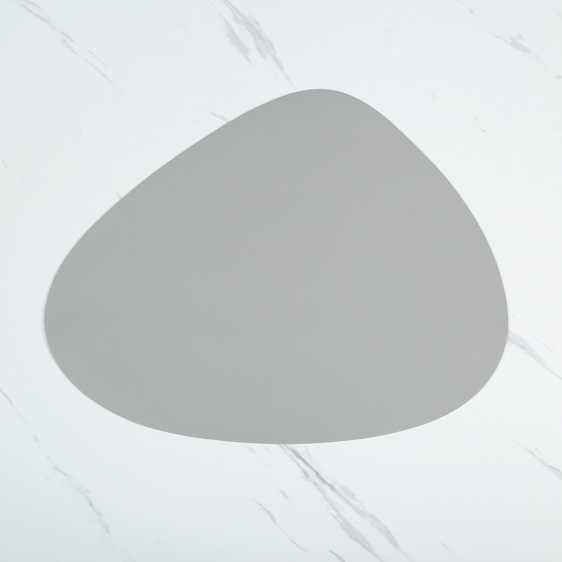 2025 Cowhide Pattern Faux PVC Leather Placemats Waterproof Non-Slip Heat Resistant Kitchen Dining Table Place Mats Kitchen Table Mats