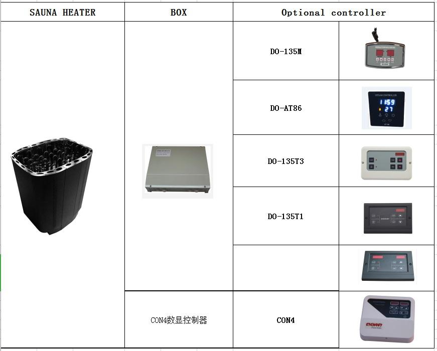 Мощный электрический обогреватель для сауны Diooist SAW-S-9V, 12-24 кВт