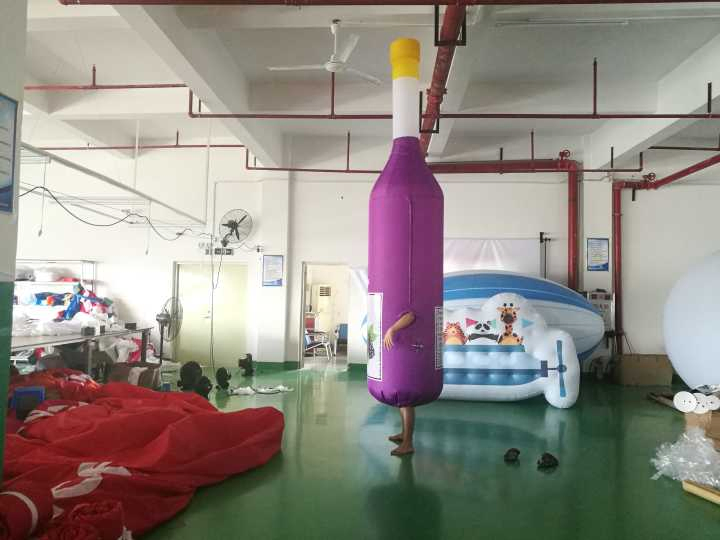 Boyi Inflatable Backpack Balloon Beer Bottle Packback Walking Bottle