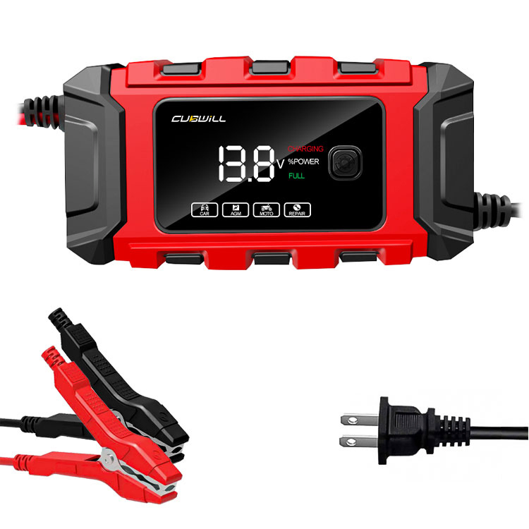 Pulse Repair Lead Acid Battery Charger 12V 6A Full Intelligent Automatic Repair Car Battery Charger