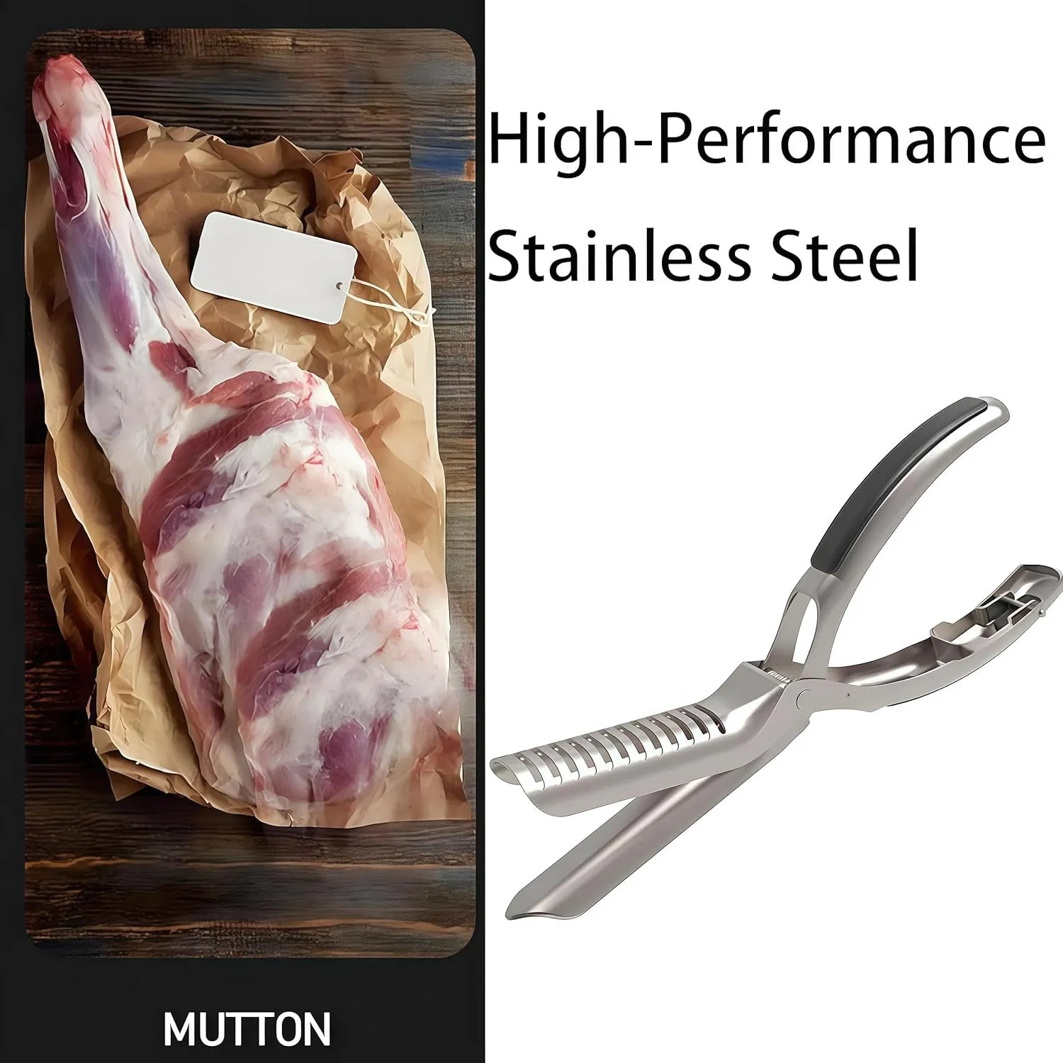 Rib Membrane Removal Tool Stainless Steel Rib BBQ Prep Tool