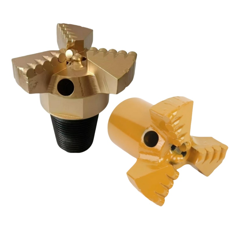 Three Blade PDC Bit Diamond Concave Drill Bit for Water Well Drilling