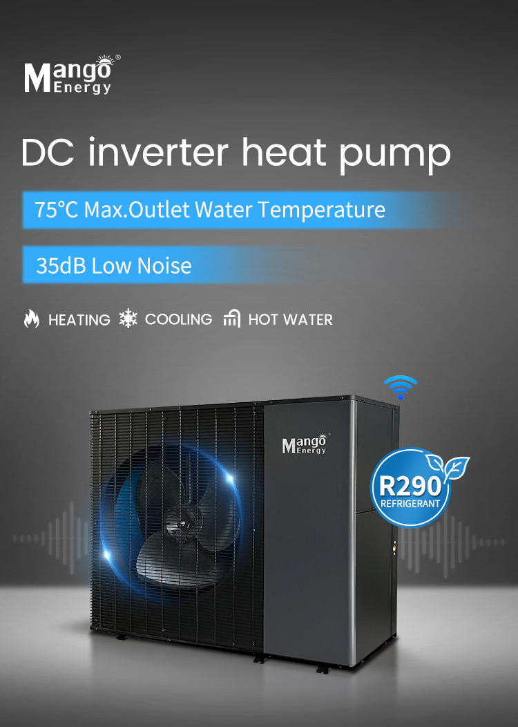 19kw DC Inverter Air-Source Heat Pump Integrated Heating Cooling and Hot Water Heat Pump