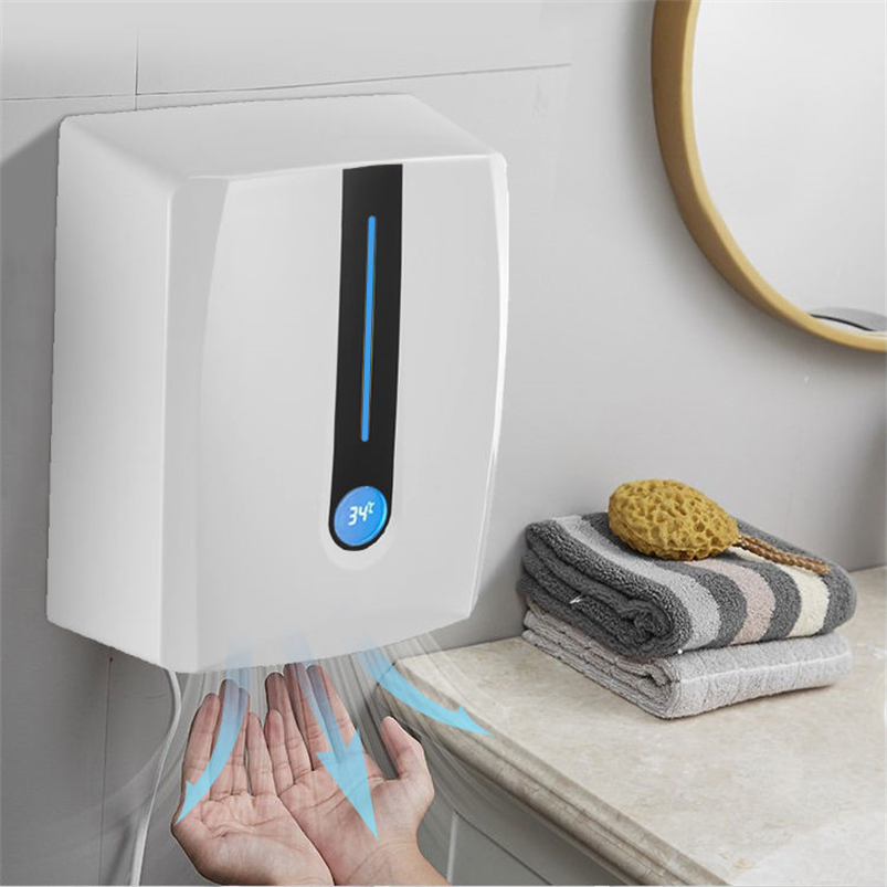 Automatic Hand Dryer with High-Speed Cold Hot Wind: Sensor-Controlled Wall Mounted for Household, Hotel Public Power Dryer Automatic Airblade Hand Dryers