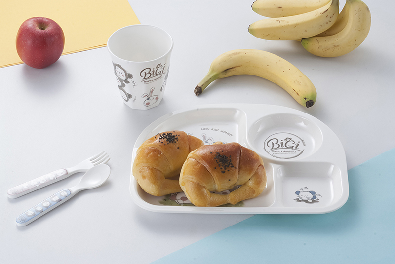 Dishwasher Safe Toddler Kids Melamine 4 Divided Plate