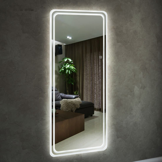 LED Customized Sizes Full Length Mirror Mounted on Wall