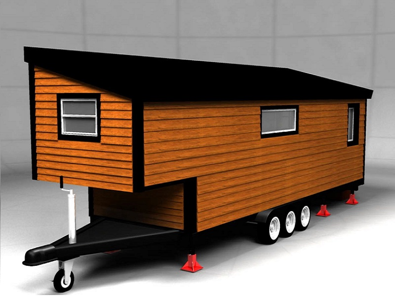 Prefab Light Steel Mobile Tiny House for Travelling