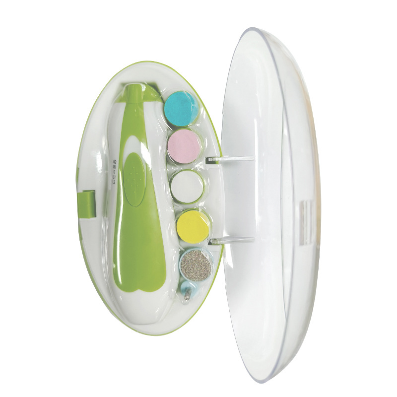 High Quality 6 in 1 Automatic Newborn Electric Nail File Kit Safety Use Baby Nail Trimmer