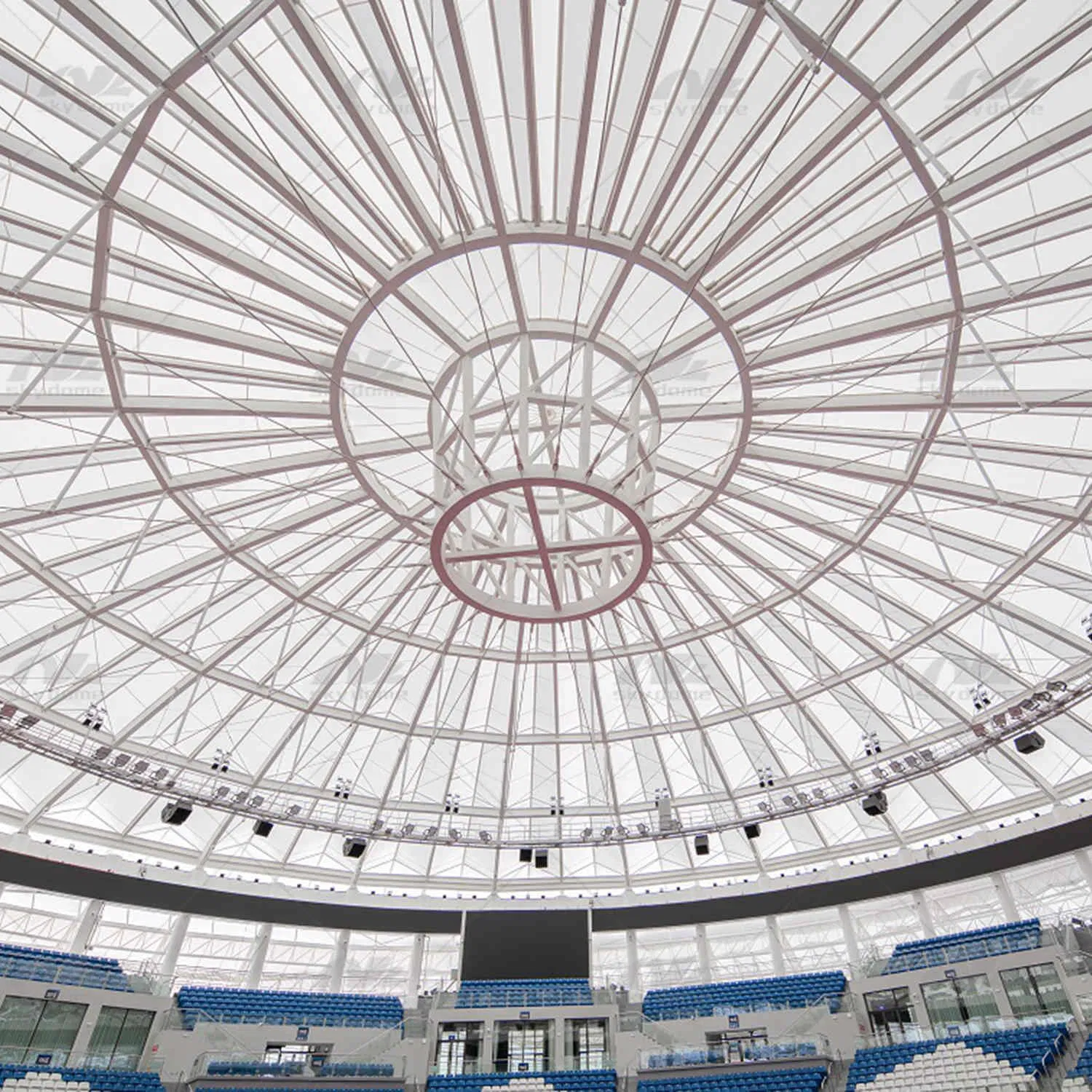 Weather Resistance Air Membrane Steel Structure for International Tennis Event
