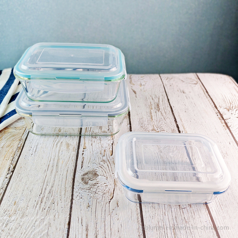 Airtight Borosilicate Heat-Resistant Glass Food Storage Container with BPA Free Lid - Microwave & Dishwasher Safe