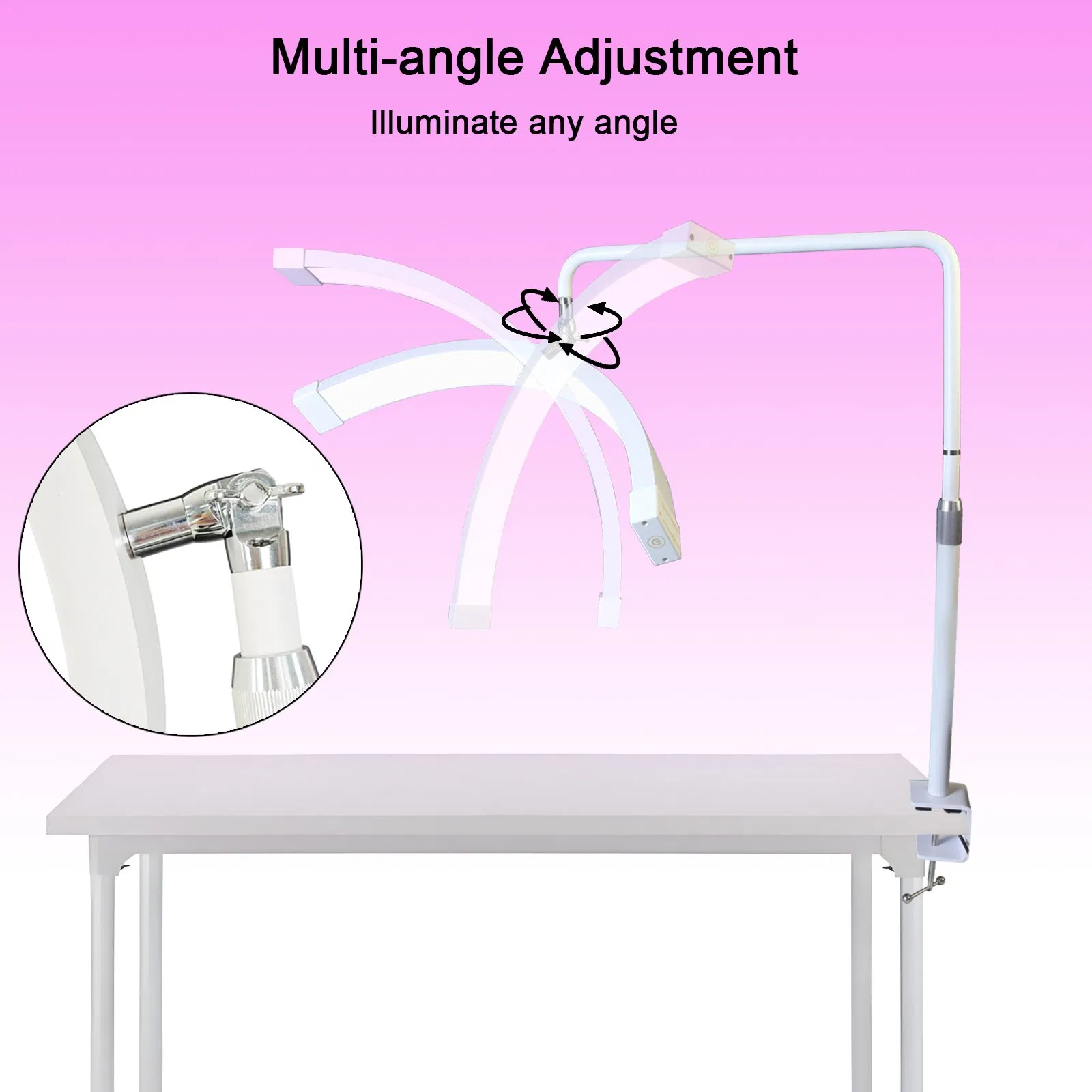 Nail Desk Light LED Table Moon Lamp Manicure UV Lamp Desktop Light for Nail Beauty