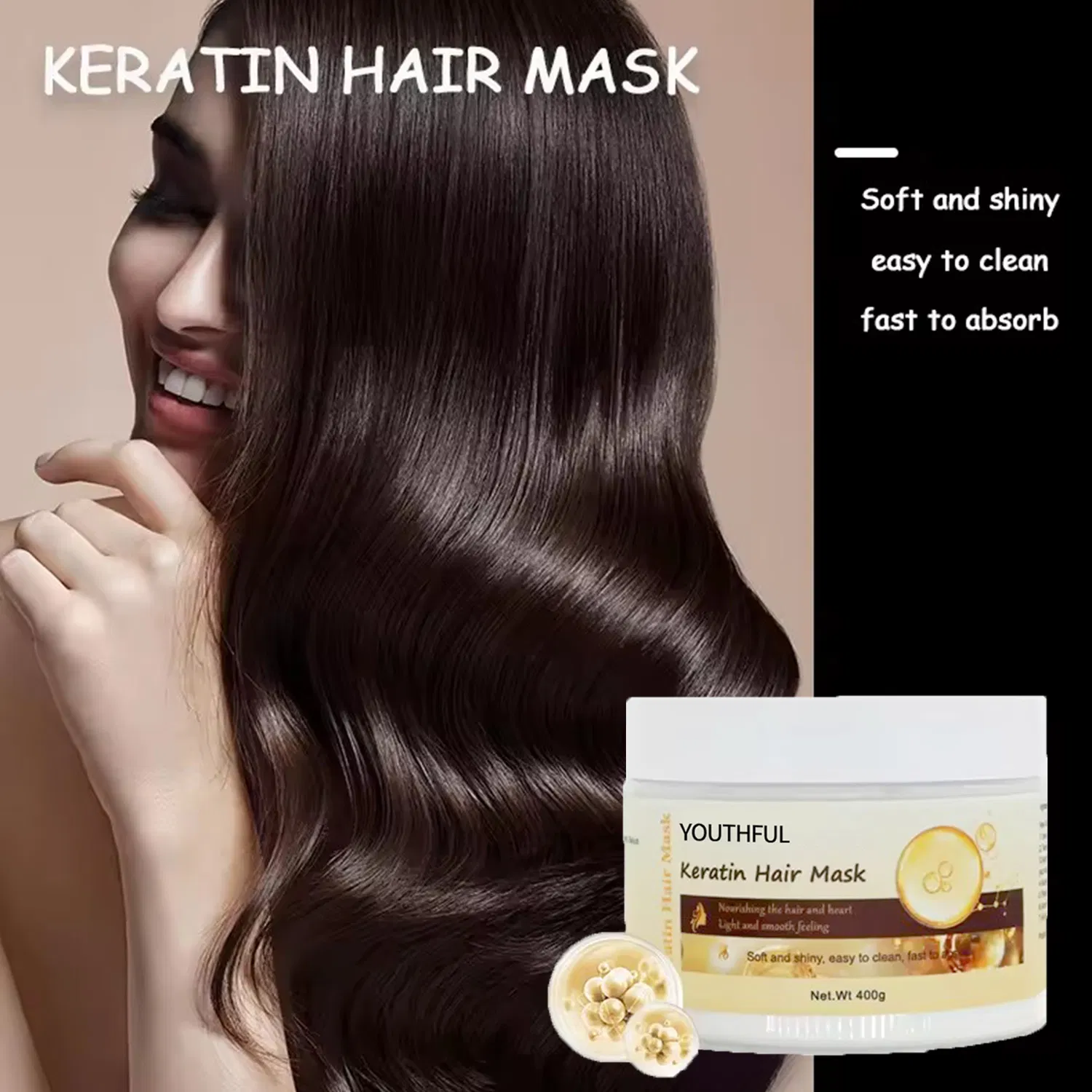 Agran Oil Smoothing Moisturizing Keratin Repair Collagenhair Essence Collagen Hair Mask