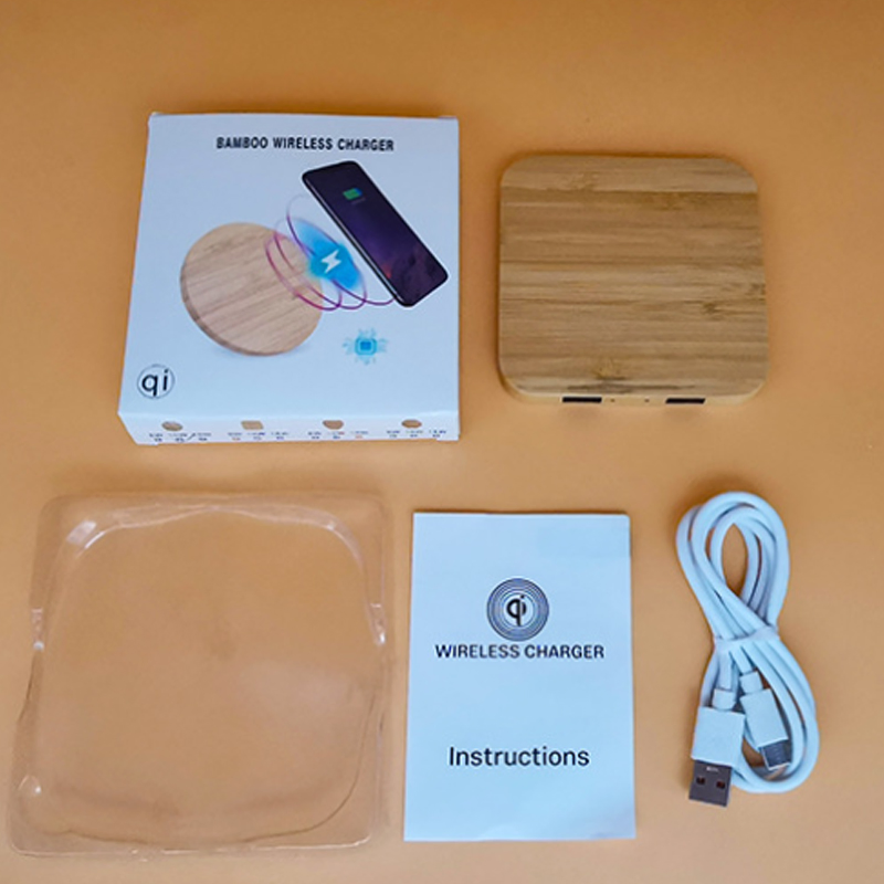 Wooden Bamboo Charger Charging Pad Wood Wireless Fast Charger