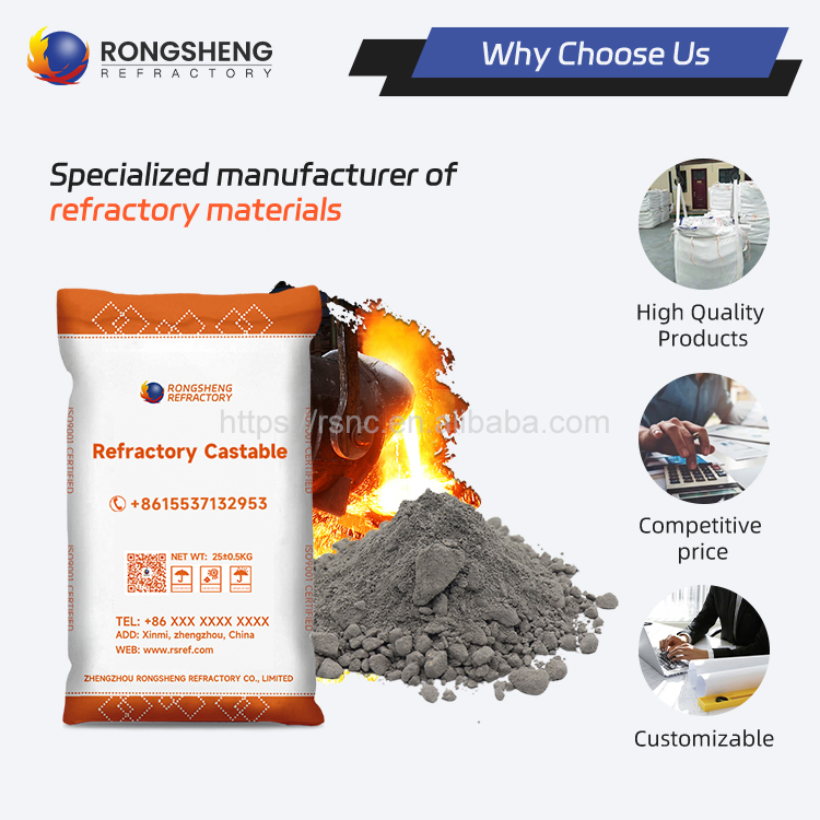 Огнеупорный цемент Alumina A-500 для печей