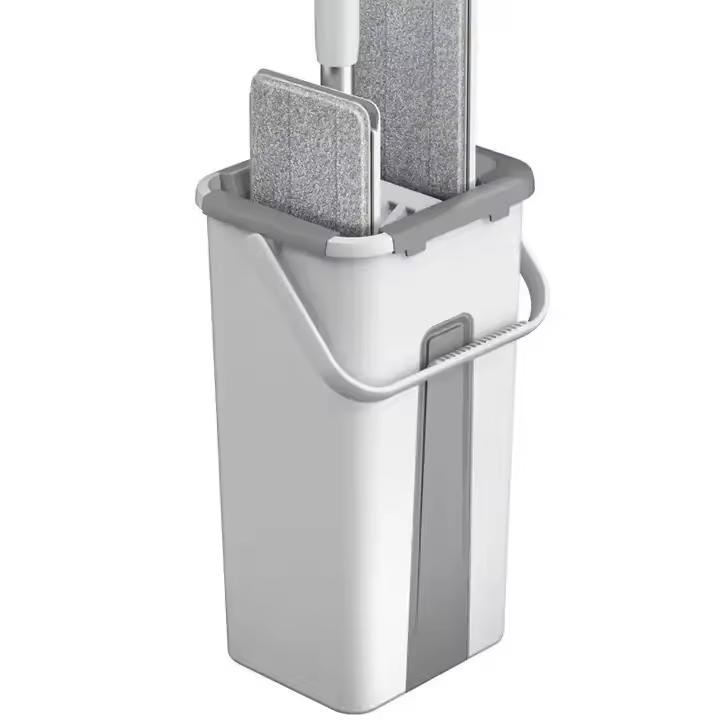 Набор для уборки с ведром и плоской шваброй