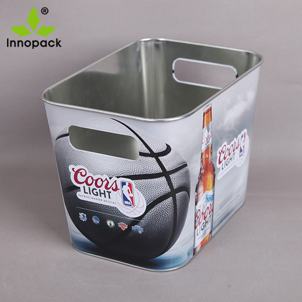 Wholesale Custom Printed 5L Metal Beer Ice Tin Bucket