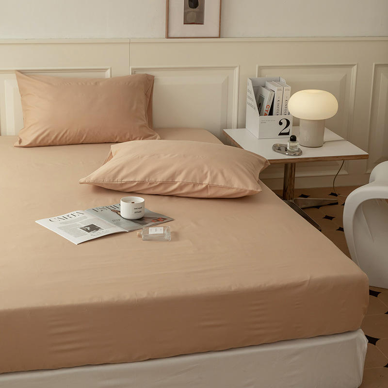 High-End 60s Lanessence Polyester Washable Antistatic 200tc Milk Velvet Bed Cover Thickened