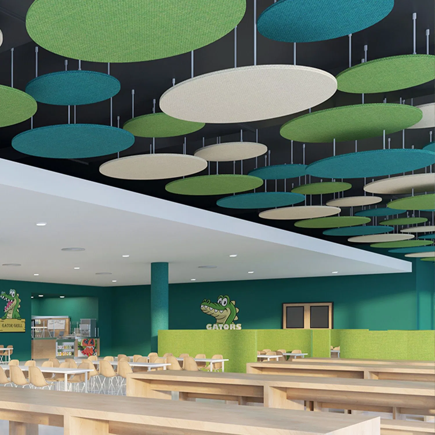 False Suspended Acoustic Board Price Fiberglass Ceiling for Office
