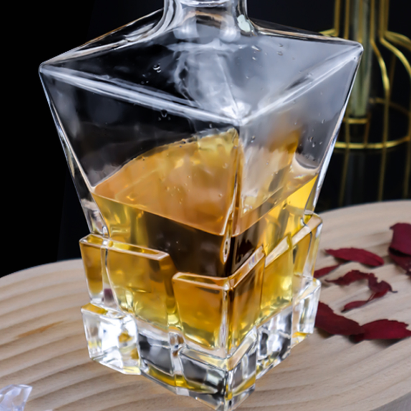 Wine Whiskey Brandy Tequila Vokda Unique Crystal Glass Whisky Decanter