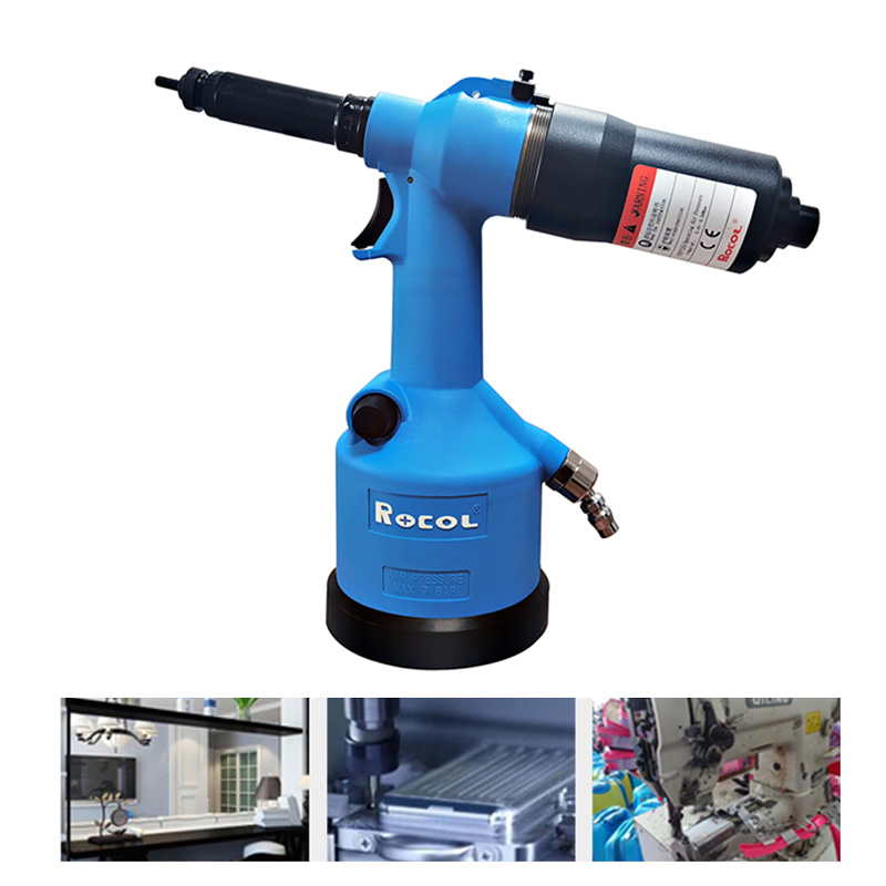 Customized Blue/Red with CE Automatic Pneumatic Rivet Nut Tool